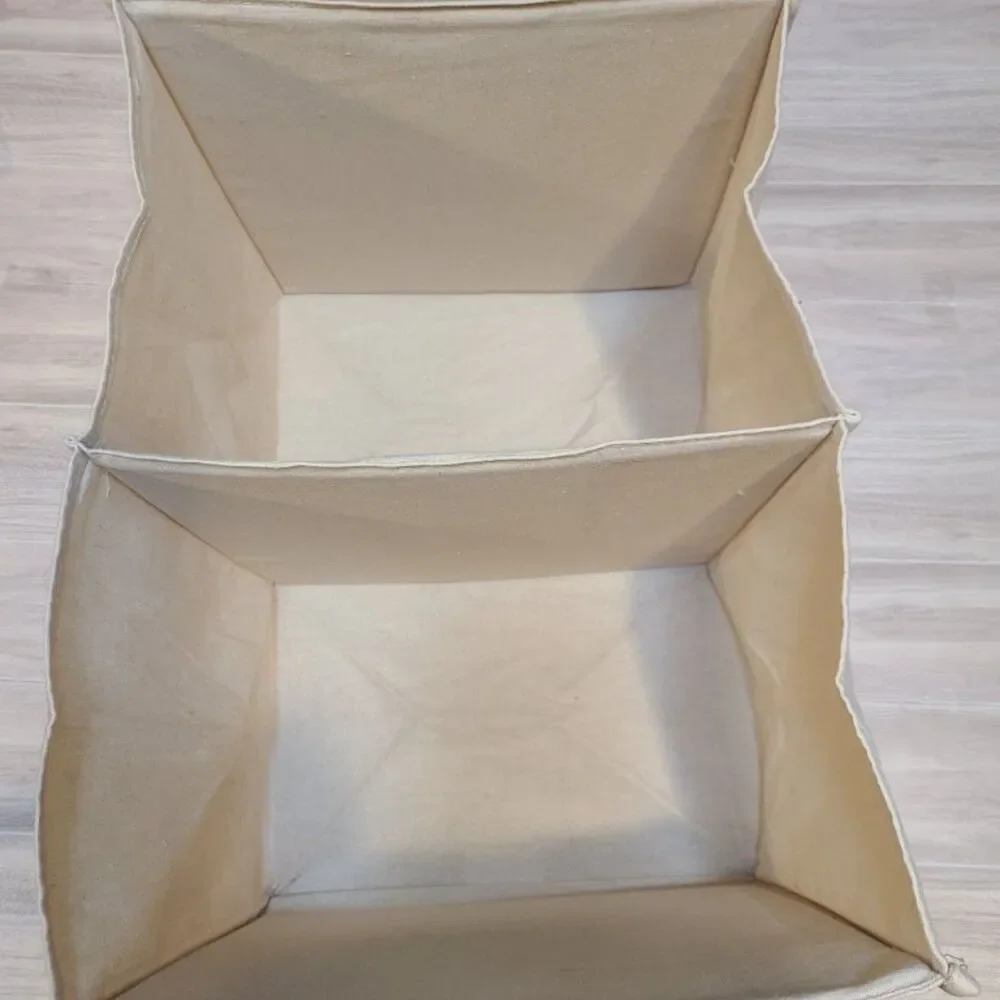 Container Store 6 Compartment Hanging Closet Organizer Canvas Shelves Storage